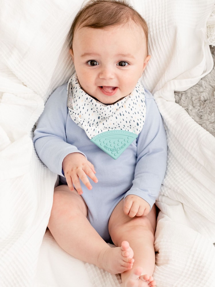 Cheeky Chompers Teething Dribble Baby 100% Cotton Bibs 3 Pack - Image 7 of 11