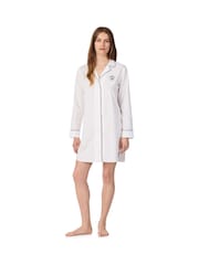 Lauren Ralph Lauren White Long Sleeve Cotton Boyfriend Shirt - Image 1 of 3