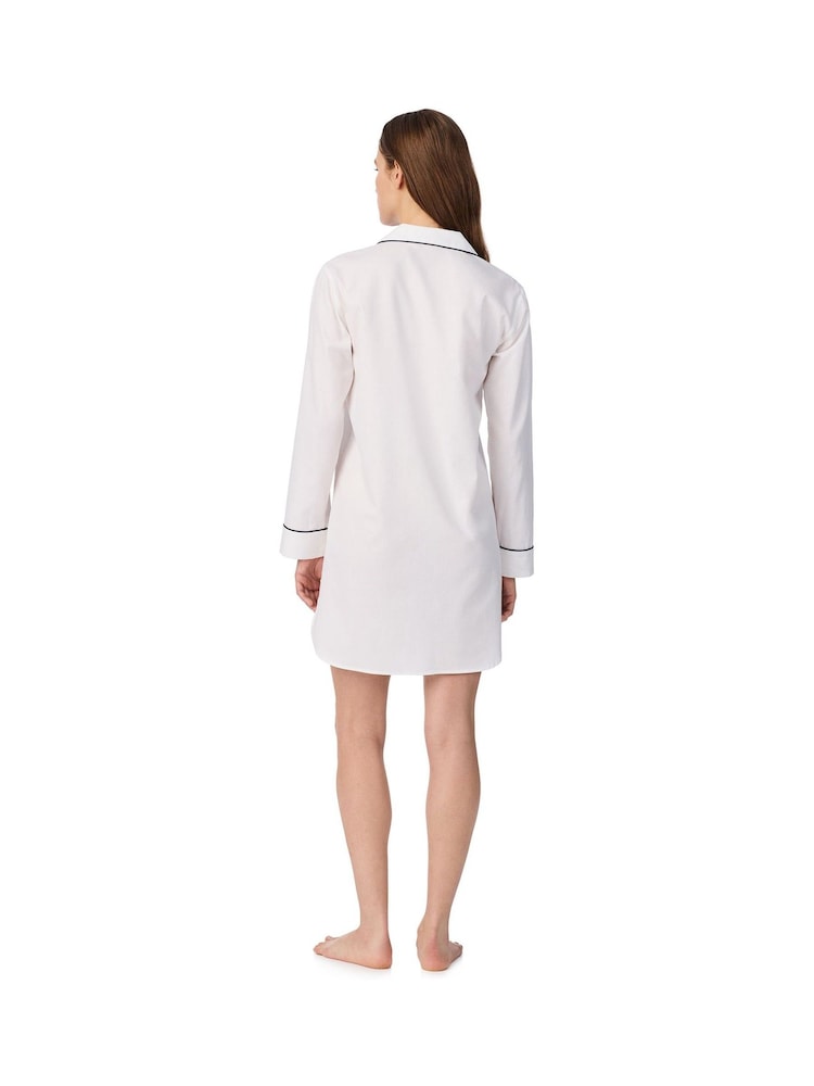 Lauren Ralph Lauren White Long Sleeve Cotton Boyfriend Shirt - Image 2 of 3 Lauren Ralph Lauren White Long Sleeve Cotton Boyfriend Shirt - Image 2 of 3