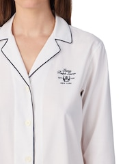 Lauren Ralph Lauren White Long Sleeve Cotton Boyfriend Shirt - Image 3 of 3
