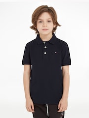 Tommy Hilfiger Navy Blue Flag Short Sleeve 100% Cotton Polo Shirt - Image 1 of 5