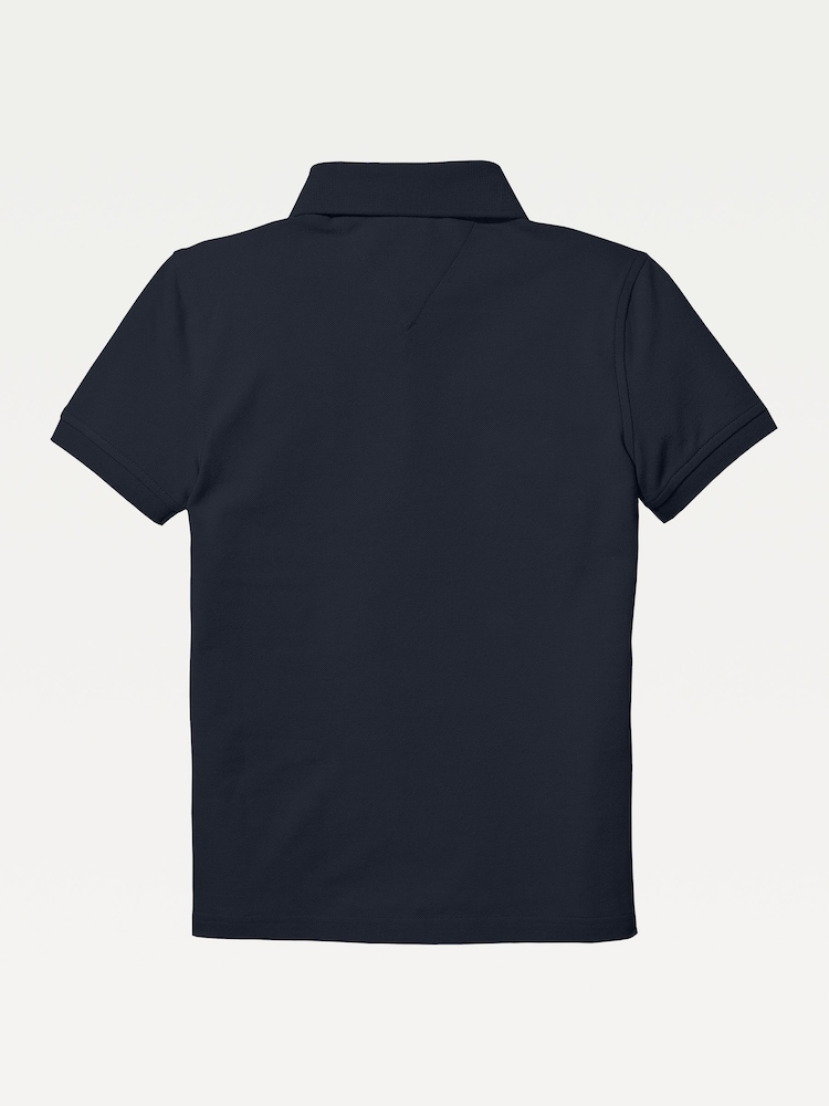 Tommy Hilfiger Navy Blue Flag Short Sleeve 100% Cotton Polo Shirt - Image 5 of 5