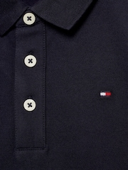 Tommy Hilfiger Navy Blue Flag Short Sleeve 100% Cotton Polo Shirt - Image 6 of 6