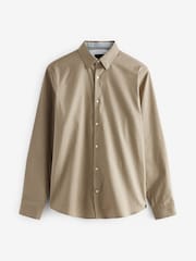 Tan Stretch Oxford Long Sleeve Shirt - Image 6 of 8