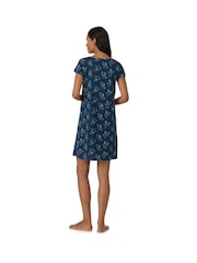 Lauren Ralph Lauren Blue Cotton Knit Nightdress - Image 2 of 3