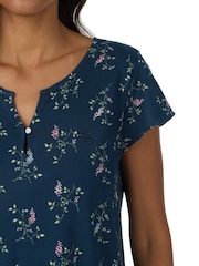 Lauren Ralph Lauren Blue Cotton Knit Nightdress - Image 3 of 3