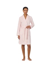 Lauren Ralph Lauren Pink Short Fleece Robe - Image 1 of 3