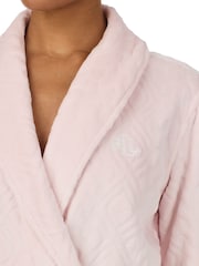 Lauren Ralph Lauren Pink Short Fleece Robe - Image 3 of 3