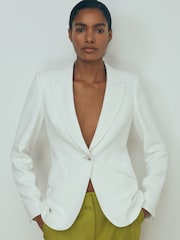 Reiss Ivory Camille Atelier Slim Fit Suit Blazer - Image 1 of 5