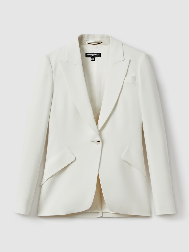 Reiss Ivory Camille Atelier Slim Fit Suit Blazer - Image 2 of 5