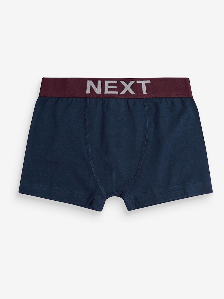 Plum/Navy 7 Pack Trunks (2-16yrs) - Image 5 of 10