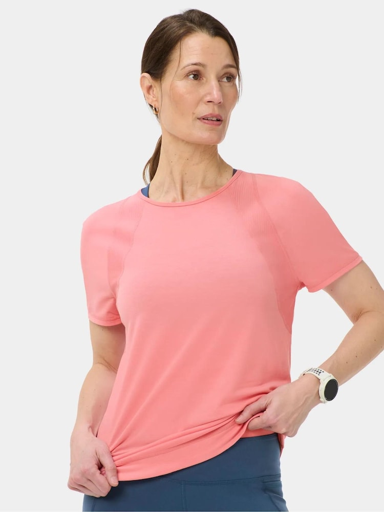 Sweaty Betty Pink Breathe Easy Mesh T-Shirt - Image 1 of 6
