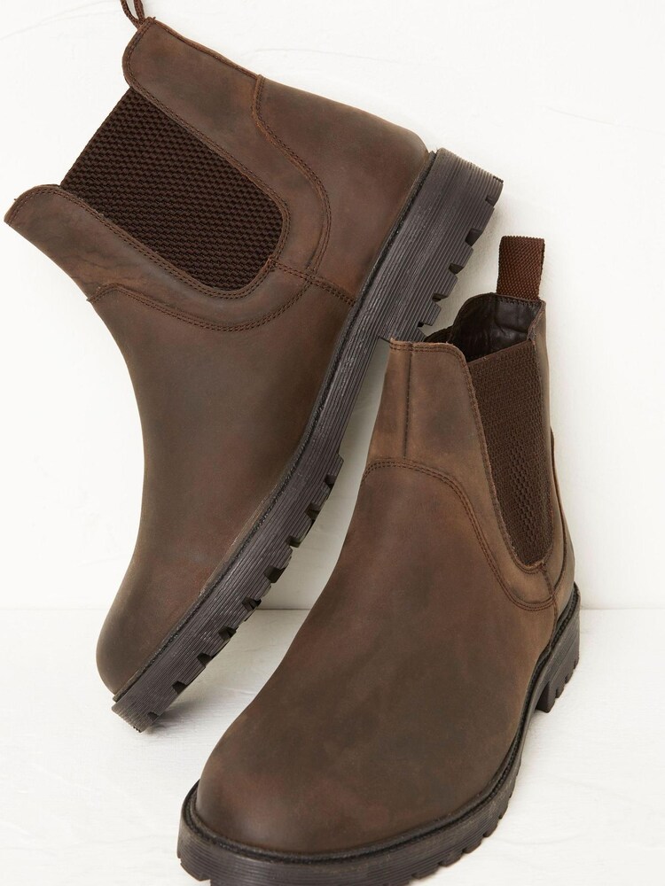 FatFace Brown Ethan Chelsea Ankle Boots - Image 2 of 4
