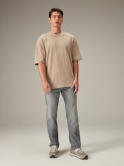 Light Grey Straight Fit Motion Flex Jeans - Image 2 of 11