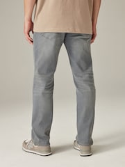 Light Grey Straight Fit Motion Flex Jeans - Image 4 of 11