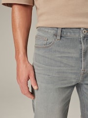 Light Grey Straight Fit Motion Flex Jeans - Image 5 of 11