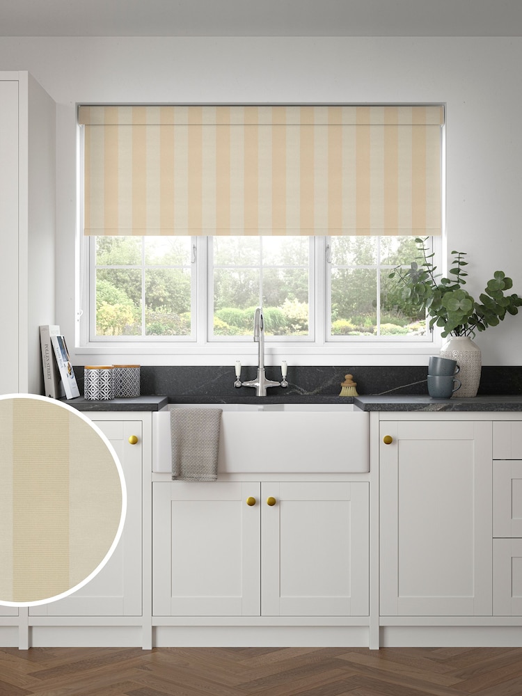 Natural Sand Tresco Made to Measure Blackout Roller Blind - Image 1 of 6