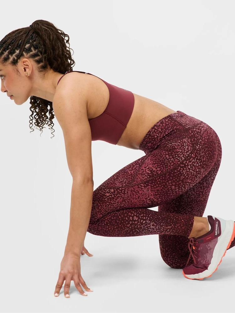 Red Dot Terrain Print - Sweaty Betty Power訓練內搭褲 - 圖片 1/6