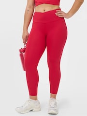 Sweaty Betty Red All Day 7/8 Wrap Waist Leggings - Image 1 of 6