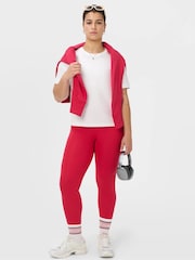 Sweaty Betty Red All Day 7/8 Wrap Waist Leggings - Image 5 of 6