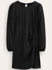 Boden Black Wrap-Effect Jersey Mini Dress - Image 5 of 5
