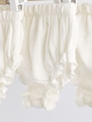 White 100% Cotton Baby Knickers 3 Pack (0mths-2yrs) - Image 3 of 6