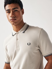 Fred Perry Mens Twin Tipped 100% Cotton Polo Shirt - Image 4 of 7