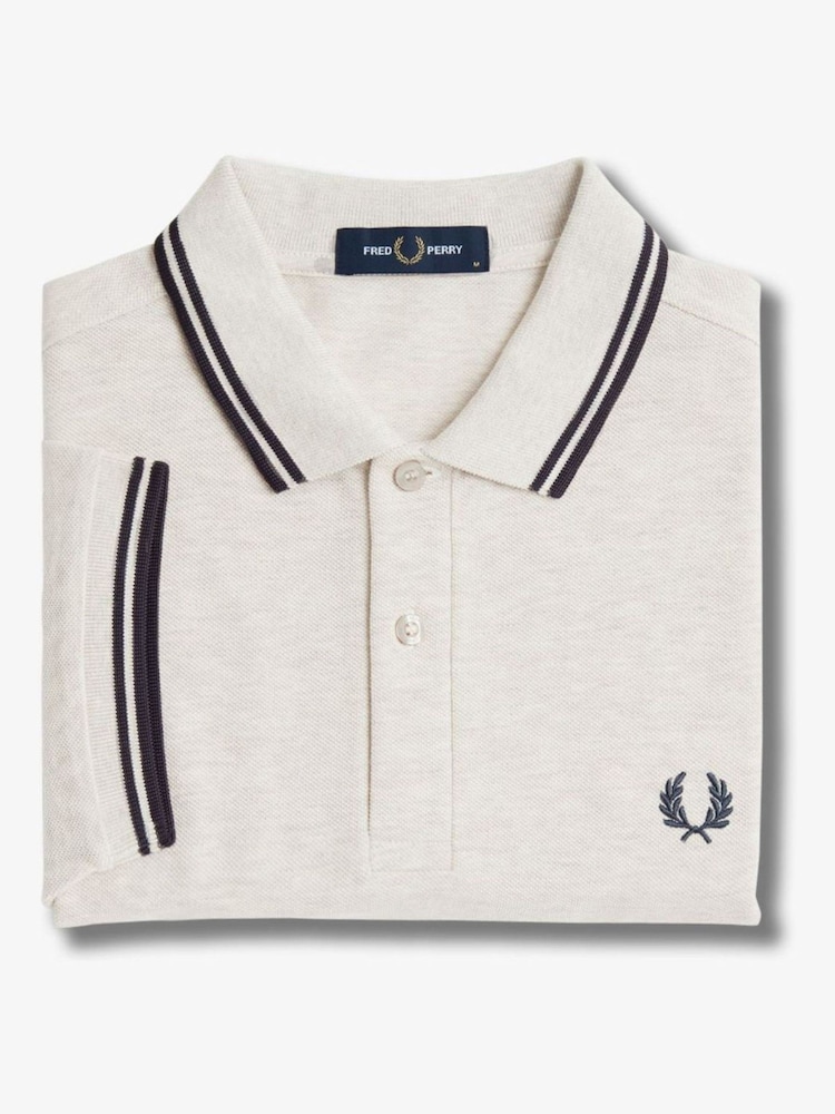 Fred Perry Mens Twin Tipped 100% Cotton Polo Shirt - Image 7 of 7 Fred Perry Mens Twin Tipped 100% Cotton Polo Shirt - Image 7 of 7