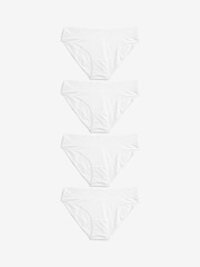 White High Leg Lace Knickers 4 Pack - Image 1 of 5