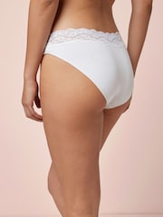 White High Leg Lace Knickers 4 Pack - Image 4 of 5