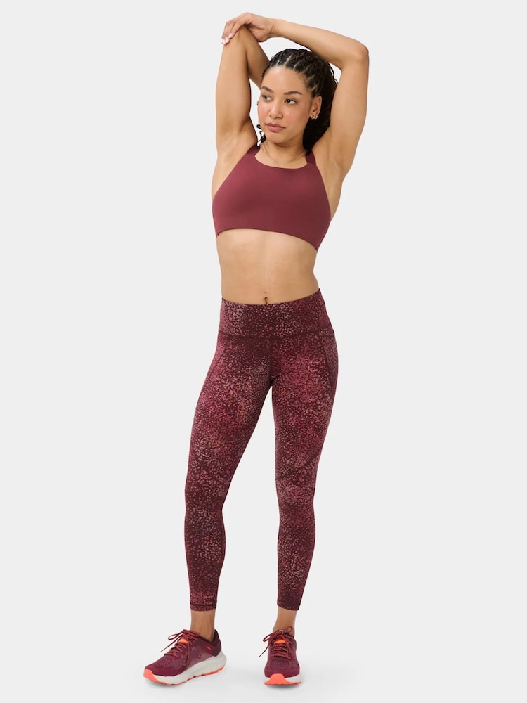 Sweaty Betty Red Dot Terrain Print 7/8 Length Power Workout Leggings - Image 1 of 6
