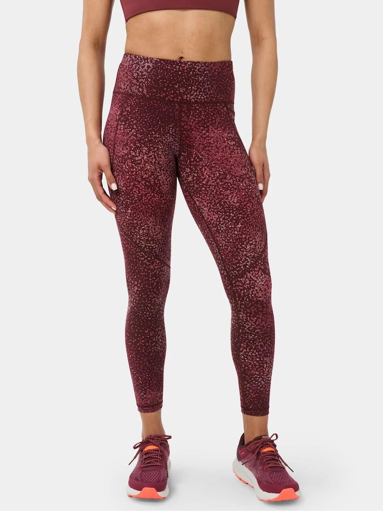 Sweaty Betty Red Dot Terrain Print 7/8 Length Power Workout Leggings - Image 2 of 6