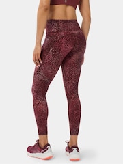 Sweaty Betty Red Dot Terrain Print 7/8 Length Power Workout Leggings - Image 3 of 6