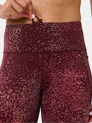 Sweaty Betty Red Dot Terrain Print 7/8 Length Power Workout Leggings - Image 5 of 6