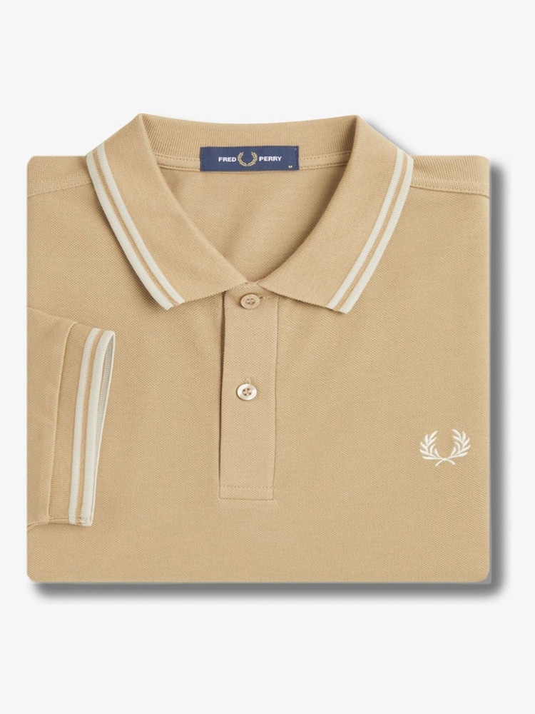 Fred Perry Mens Twin Tipped 100% Cotton Polo Shirt - Image 7 of 7