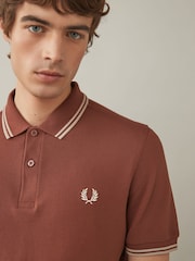 Fred Perry Mens Twin Tipped Polo Shirt - Image 2 of 7