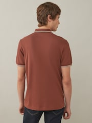 Fred Perry Mens Twin Tipped Polo Shirt - Image 3 of 7