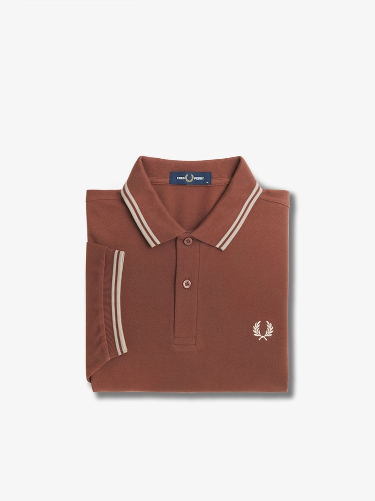 Fred Perry Mens Twin Tipped Polo Shirt - Image 7 of 7