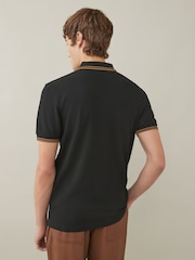 Fred Perry Mens Twin Tipped 100% Cotton Polo Shirt - Image 2 of 8