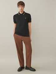 Fred Perry Mens Twin Tipped 100% Cotton Polo Shirt - Image 3 of 8