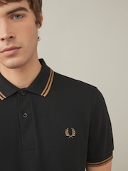 Fred Perry Mens Twin Tipped 100% Cotton Polo Shirt - Image 5 of 8