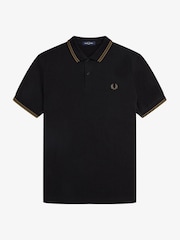 Fred Perry Mens Twin Tipped 100% Cotton Polo Shirt - Image 7 of 8