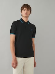 Fred Perry Mens Twin Tipped 100% Cotton Polo Shirt - Image 1 of 7