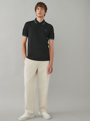 Fred Perry Mens Twin Tipped 100% Cotton Polo Shirt - Image 3 of 7