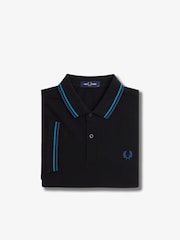 Fred Perry Mens Twin Tipped 100% Cotton Polo Shirt - Image 7 of 7