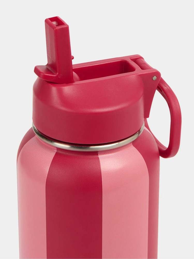 Sweaty Betty Pink Keep It Chill Straw Water Bottle 950ml Printed - Image 2 of 4 Sweaty Betty Pink Keep It Chill Straw Water Bottle 950ml Printed - Image 2 of 4
