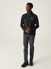 Regatta Black Mens Thompson Lightweight Half Zip Fleece - Image 3 of 6