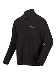 Regatta Black Mens Thompson Lightweight Half Zip Fleece - Image 5 of 6