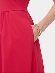 Sweaty Betty Red Explorer Ribbed Halter Neck Strappy Maxi Dress - Image 4 of 6