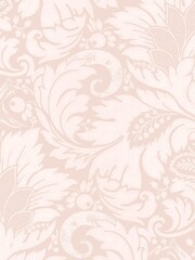 Woodchip & Magnolia Pink Fearless Damask Wallpaper - Image 2 of 3